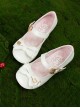 Hug Series Mikko Joint Brand Little Cat Bowknot Sweet Lolita Round Toe Low Heel Mary Jane Shoes