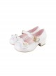 Hug Series Mikko Joint Brand Little Cat Bowknot Sweet Lolita Round Toe Low Heel Mary Jane Shoes