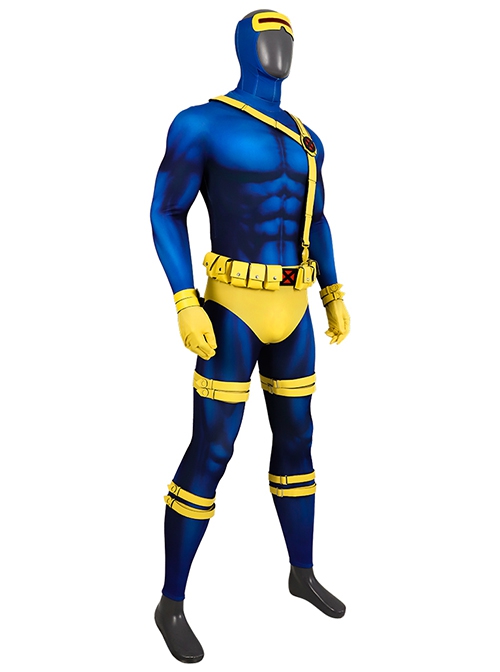 Anime X-Men '97 Halloween Cosplay Cyclops Scott Summers Costume Set Without Boots