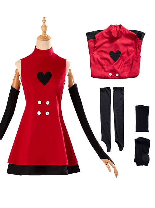 Anime Hazbin Hotel Season 2 Halloween Cosplay Charlie Morningstar Costume Dress Full Set