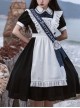 Natasha Series Russian School Uniform Classic Lolita Maid Student Daily Black Dress White Apron Embroidered Ribbon Suit