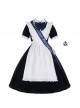 Natasha Series Russian School Uniform Classic Lolita Maid Student Daily Black Dress White Apron Embroidered Ribbon Suit