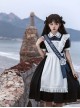 Natasha Series Russian School Uniform Classic Lolita Maid Student Daily Black Dress White Apron Embroidered Ribbon Suit