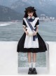 Natasha Series Russian School Uniform Classic Lolita Maid Student Daily Black Dress White Apron Embroidered Ribbon Suit