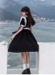 Natasha Series Russian School Uniform Classic Lolita Maid Student Daily Black Dress White Apron Embroidered Ribbon Suit