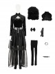 Movie Lisa Frankenstein Halloween Cosplay Black Dress Costume Set Without Shoes