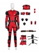 Movie Deadpool & Wolverine Halloween Cosplay Parallel Universe Version Of Deadpool Costume Set Without Boots Without Props