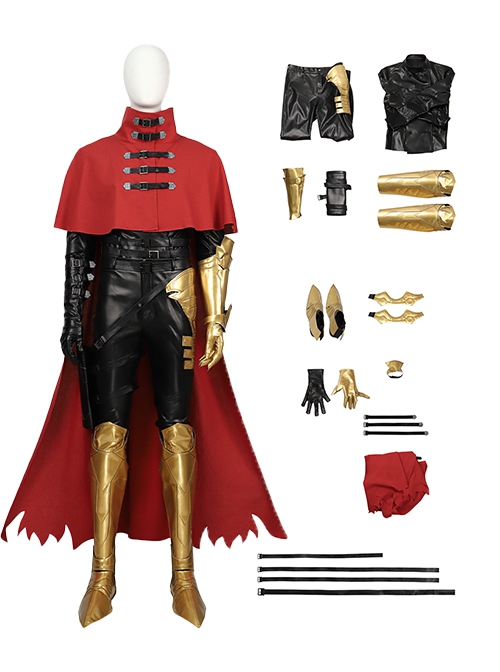 Game Final Fantasy VII Rebirth Halloween Cosplay Vincent Valentine Costume Set Without Shoes