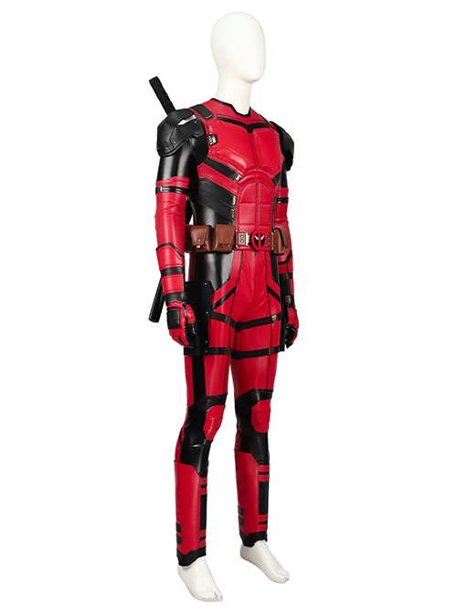 Movie Deadpool & Wolverine Halloween Cosplay Deadpool Samurai Costume Set Without Boots Without Props