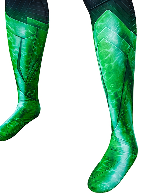 Game Suicide Squad Kill the Justice League Halloween Cosplay Green Lantern Costume Bodysuit