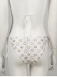 Grand Theft Auto GTA Halloween Cosplay White Printing Bikini Swimsuit Costume Full Set