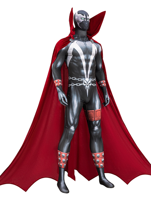 Spawn Halloween Cosplay Al Simmons Bodysuit Costume Set