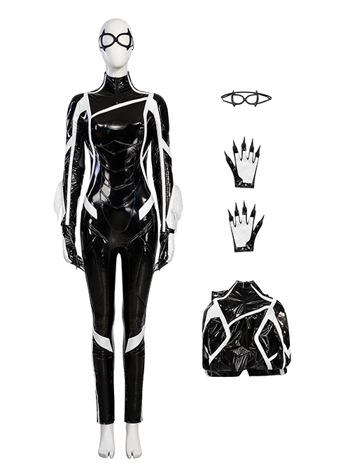 Game Spider-Man 2 Halloween Cosplay Black Cat Felicia Hardy Costume Set Without Boots