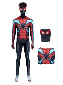 Game Spider-Man Halloween Cosplay Miles Morales Evolution Suit Costume Bodysuit Full Set