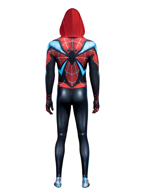 Game Spider-Man Halloween Cosplay Miles Morales Evolution Suit Costume Bodysuit Full Set