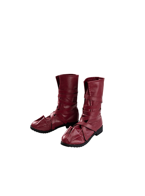 Game Final Fantasy VII Ever Crisis Halloween Cosplay Tifa Lockhart Accessories Red Boots