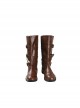 Movie Rebel Moon A Child Of Fire Halloween Cosplay Kora Accessories Brown Boots