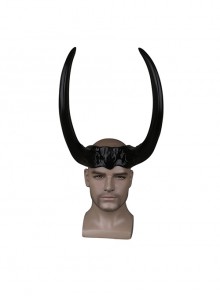 Loki Season 2 Halloween Cosplay Loki Laufeyson God Suit Accessories Black Headwear