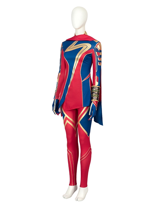 TV Drama Ms Marvel Halloween Cosplay Kamala Khan Costume Set Without Shoes