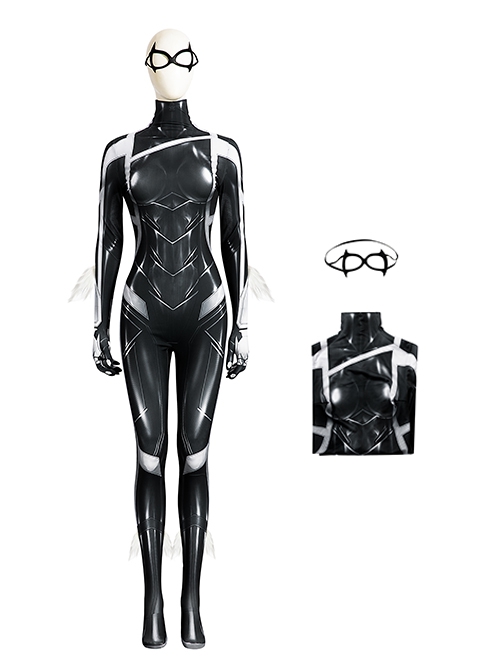 Marvel's Spider-Man 2 Halloween Cosplay Black Cat Felicia Hardy Costume Bodysuit Full Set