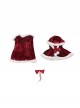 Movie Love Actually Halloween Cosplay Retro Style Christmas Red Dress Suit Costume Set Without Shoes