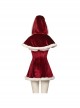 Movie Love Actually Halloween Cosplay Retro Style Christmas Red Dress Suit Costume Set Without Shoes