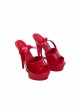 Movie Love Actually Halloween Cosplay Retro Style Christmas Red Accessories Red High Heel Shoes