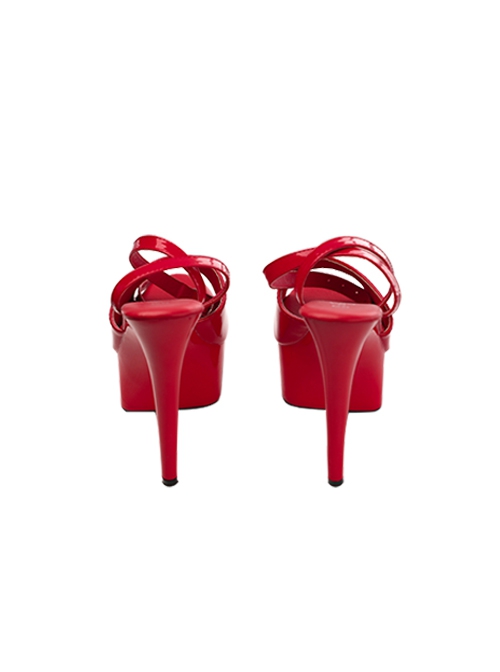 Movie Love Actually Halloween Cosplay Retro Style Christmas Red Accessories Red High Heel Shoes