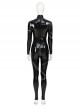 Batman Returns 1992 Halloween Cosplay Catwoman Selina Kyle Costume Black Bodysuit