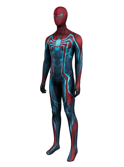 Game Marvel's Spider-Man Halloween Cosplay Velocity Battle Suit Costume Bodysuit Set