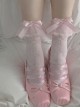 Exquisite Ballet Style Versatile Daily Cross Lace Cute Ribbon Bowknot Sweet Lolita Cotton Socks