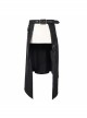 Punk Style Twill Weave Front And Back Asymmetrical Print Men's Black Daily Skirt