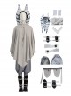 Star Wars TV Drama Halloween Cosplay Ahsoka Tano Gray Robe Version Costume Set Without Shoes