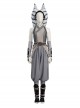 Star Wars TV Drama Halloween Cosplay Ahsoka Tano Gray Robe Version Costume Set Without Shoes