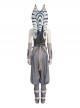 Star Wars TV Drama Halloween Cosplay Ahsoka Tano Gray Robe Version Costume Set Without Shoes