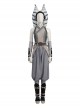 Star Wars TV Drama Halloween Cosplay Ahsoka Tano Gray Robe Version Accessories Gray Shoes