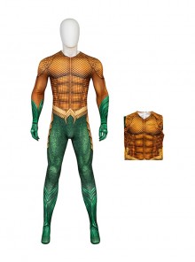 Aquaman And The Lost Kingdom Halloween Cosplay Arthur Curry Costume Printing Bodysuit