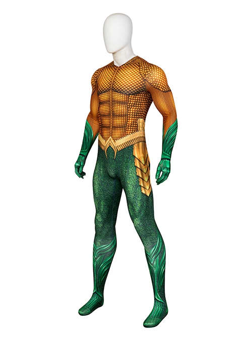 Aquaman And The Lost Kingdom Halloween Cosplay Arthur Curry Costume Printing Bodysuit