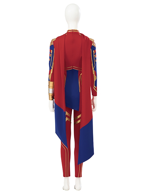 Captain Marvel II Halloween Cosplay Ms. Marvel Combat Clothing Costume Set Without Shoes