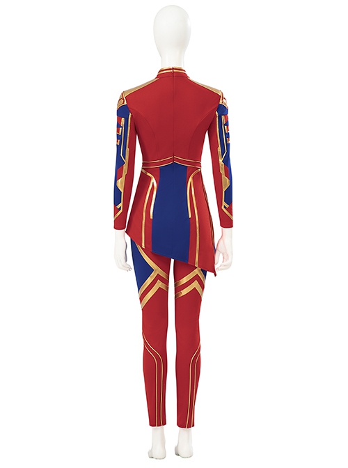 Captain Marvel II Halloween Cosplay Ms. Marvel Combat Clothing Costume Set Without Shoes