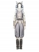 Star Wars Halloween Cosplay Ahsoka Tano White Battle Suit Costume Set Without Shoes