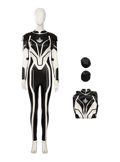 Captain Marvel II Halloween Cosplay Spectrum Monica Rambeau Bodysuit Costume Set Without Shoes