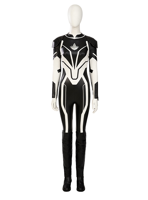 Captain Marvel II Halloween Cosplay Spectrum Monica Rambeau Bodysuit Accessories Black Boots