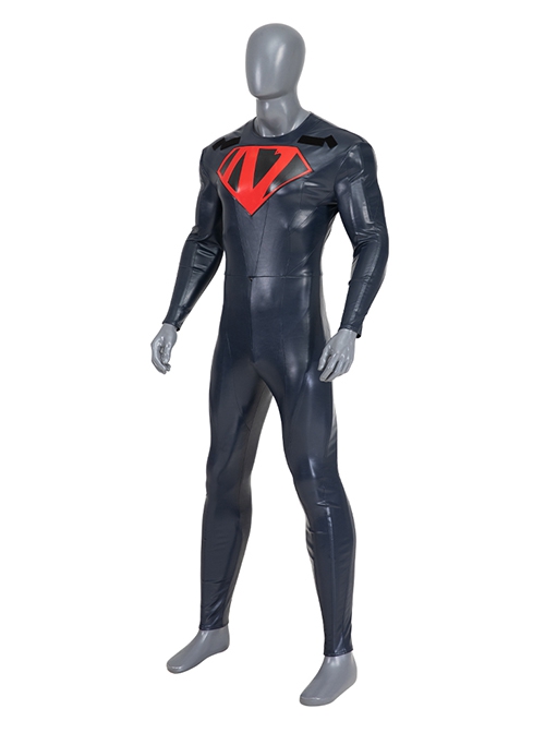 The Flash Halloween Cosplay Nicolas Cage Version Superman Bodysuit Costume Set Without Shoes