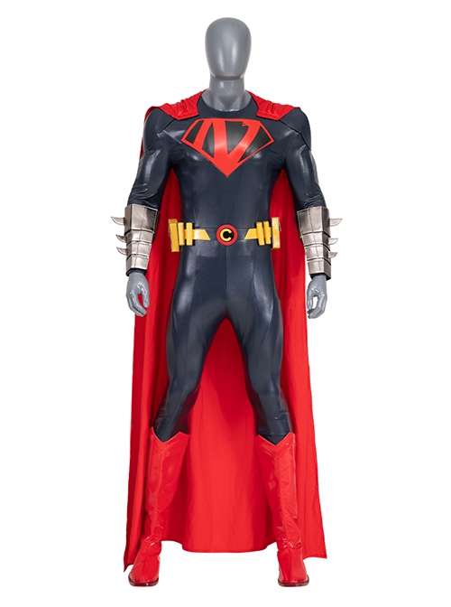 The Flash Halloween Cosplay Nicolas Cage Version Superman Bodysuit Accessories Red Boots