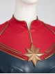 Captain Marvel II Halloween Cosplay Carol Danvers Battle Suit Bodysuit Costume Set Without Shoes