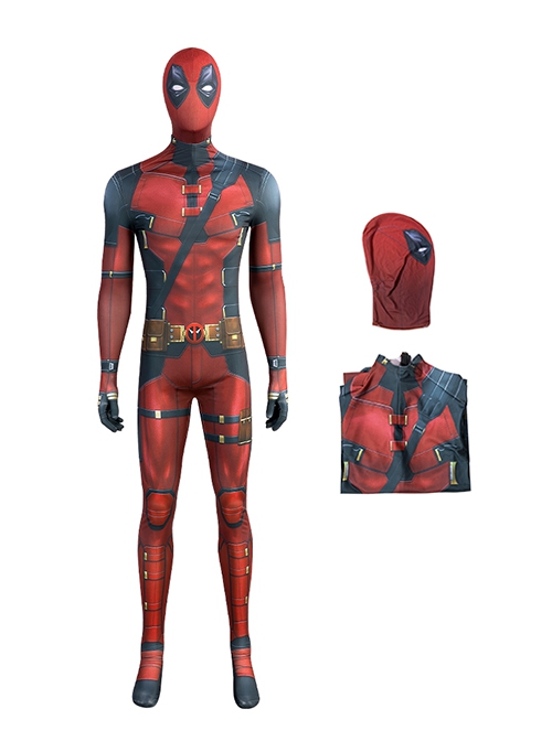 Deadpool 3 Halloween Cosplay Wade Winston Wilson Movie Bodysuit Costume Full Set