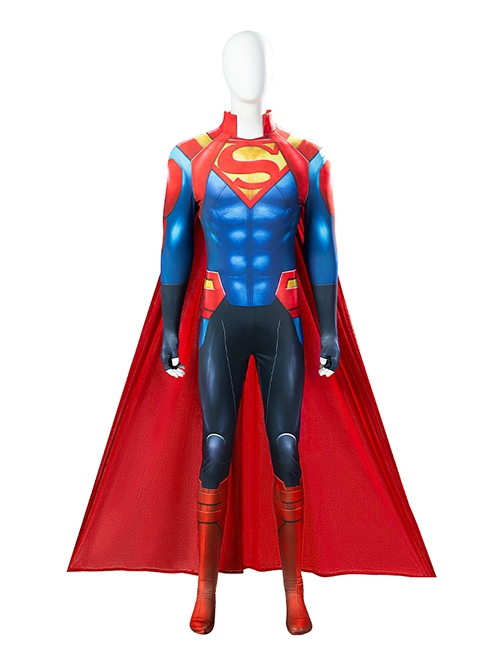 Comics Superman 2018 Halloween Cosplay Superboy Jonathan Kent Costume Bodysuit Full Set