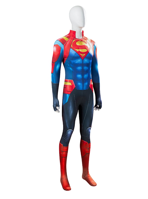 Comics Superman 2018 Halloween Cosplay Superboy Jonathan Kent Costume Bodysuit Full Set