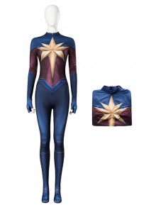 The Marvels Captain Marvel 2 Halloween Cosplay Carol Danvers Battle Suit Costume Bodysuit